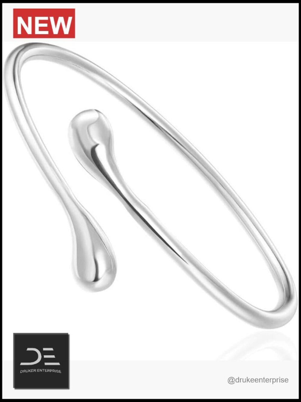 Silver Plated Bangle Bracelet Shining Bracelet Jewelry Gift